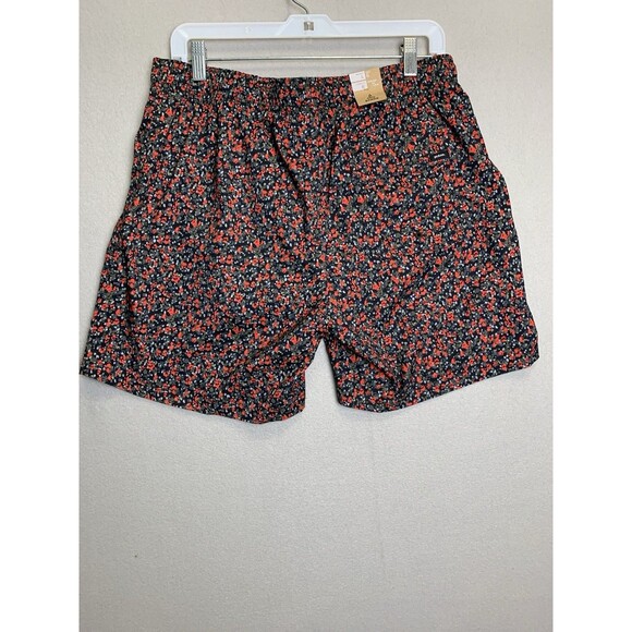 Prana Shorts Mens Large Black Floral Bowie E-Waist Short Water Friendly Lined - Picture 2 of 9